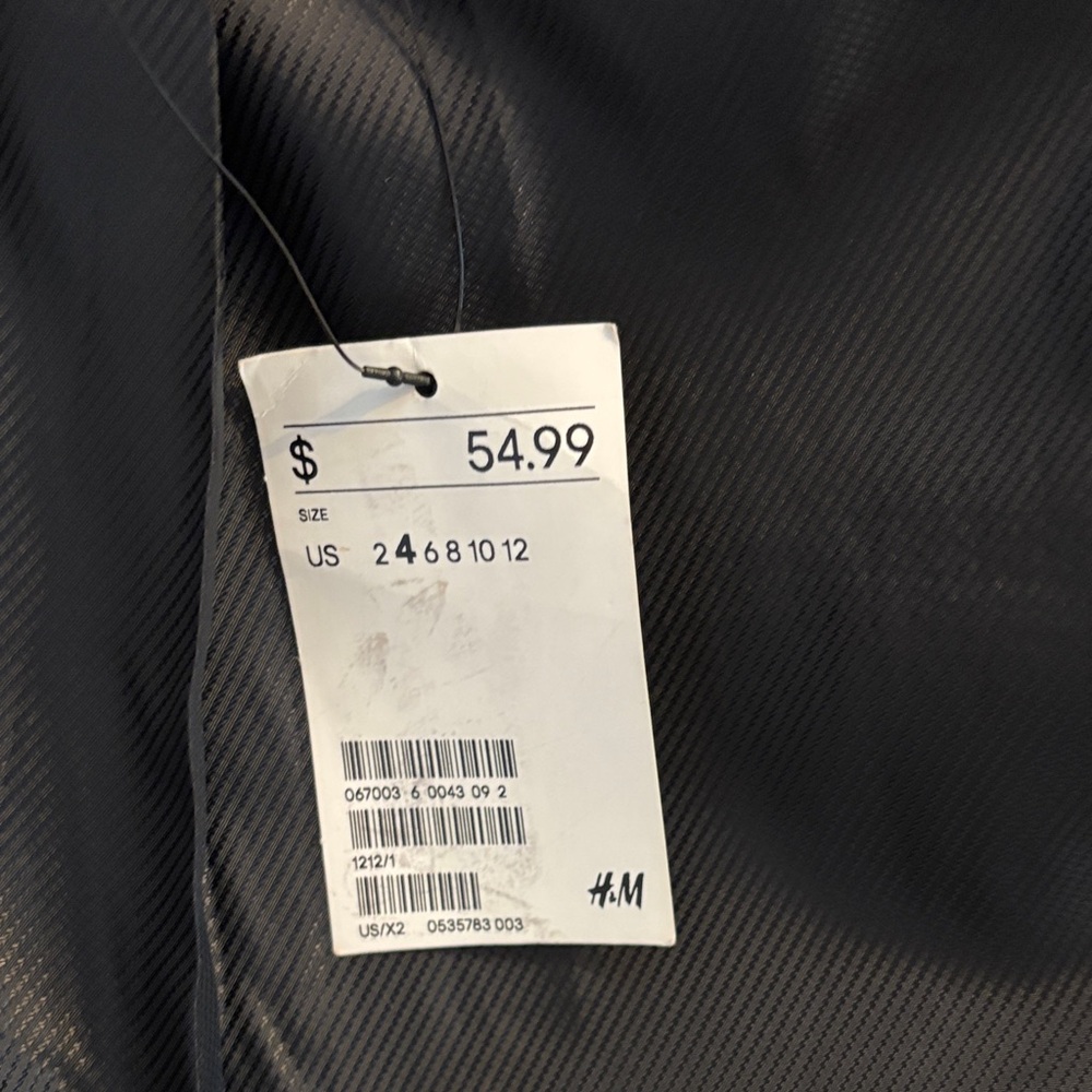 H&M Tweed Plaid Blazer NWT – Fully Lined, Front Pockets, Classic Style - Picture 4 of 7